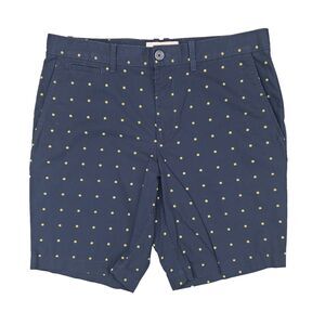 Original‎ Penguin Chino Shorts Mens 31 Slim Navy Blue Yellow Flowers Summer